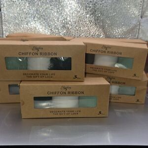 Lot Of 10 Boxes Of (3PK)Chiffon Ribbons